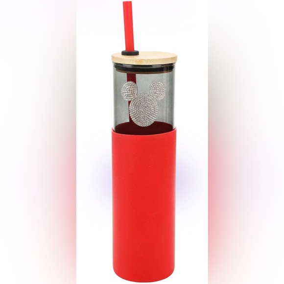 Mickey Mouse Red Tumbler with Crystal Design - Picture 1 of 6